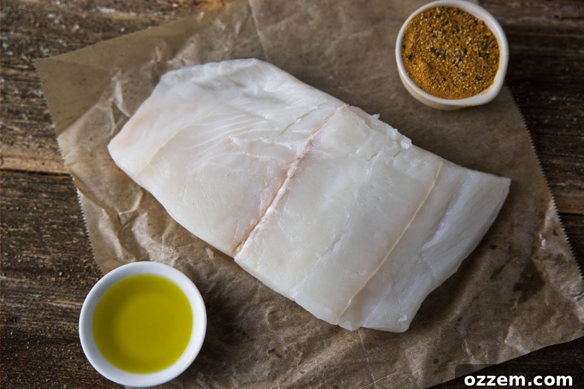 air fryer halibut ingredients.