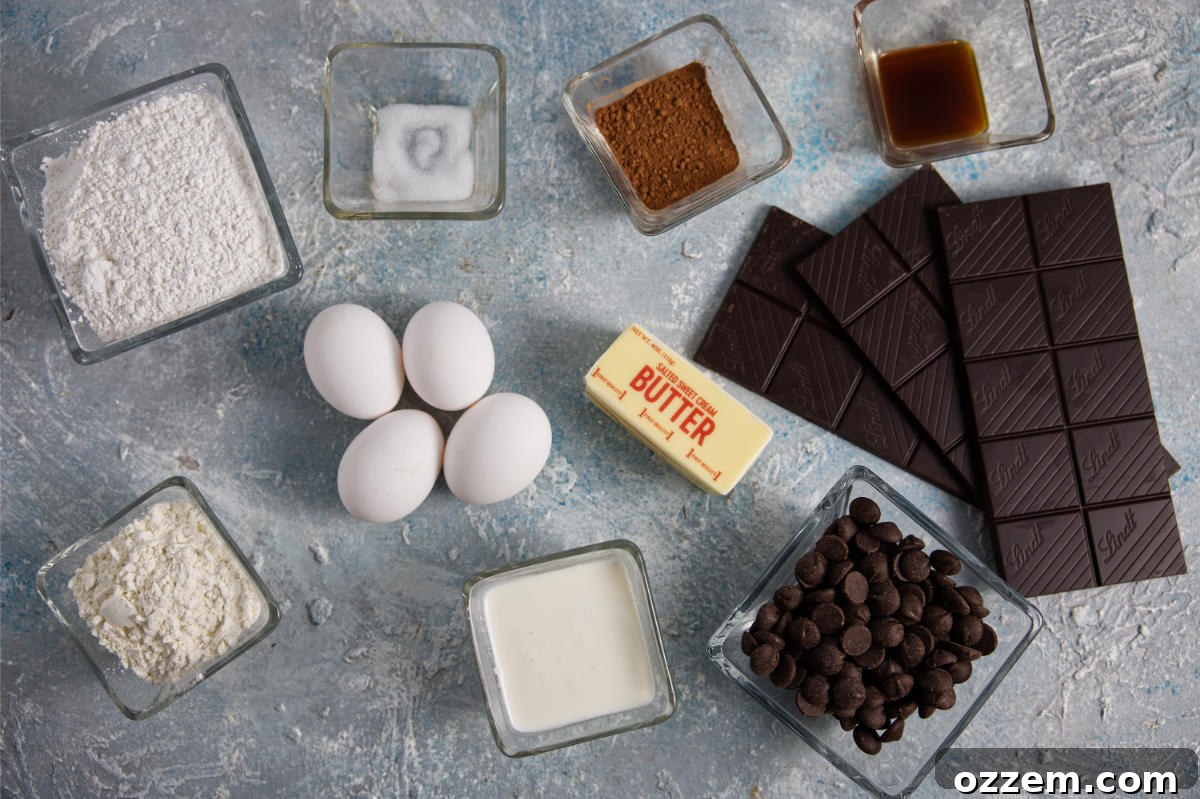 Ingredients for air fryer mug cake.