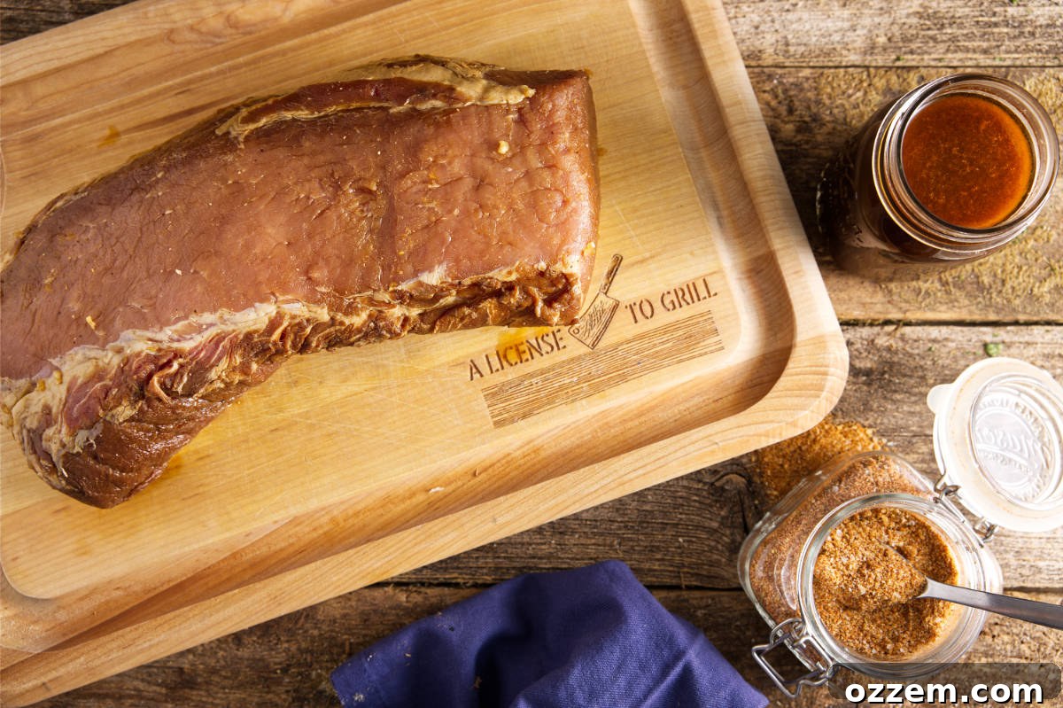 Ingredients for how to BBQ pork loin.
