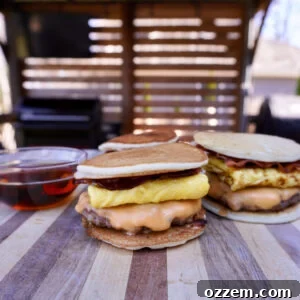 Homemade McGriddle Sandwiches.