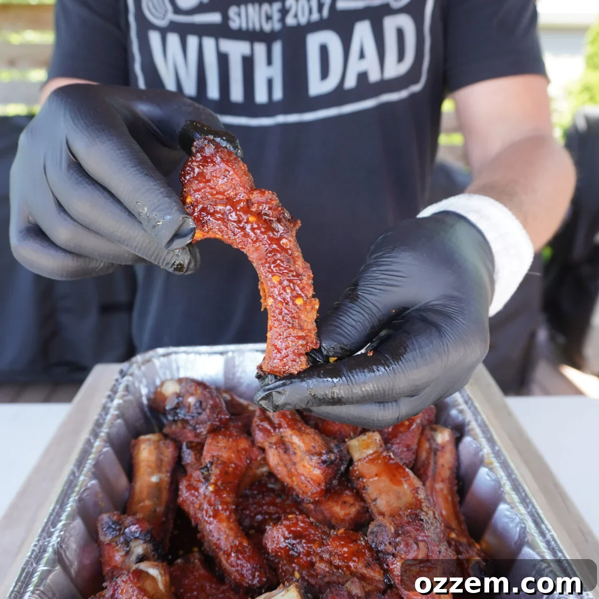 Sweet and Spicy party rib shown.