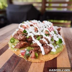Easy Grilled Steak Tostada.