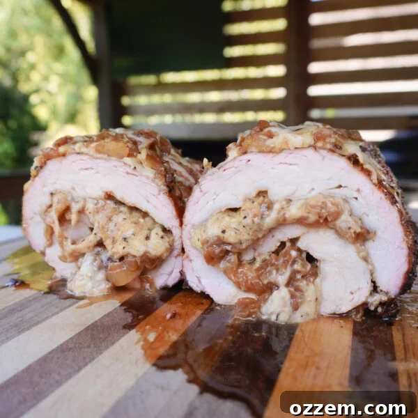 Grilled French Onion Pork Loin.