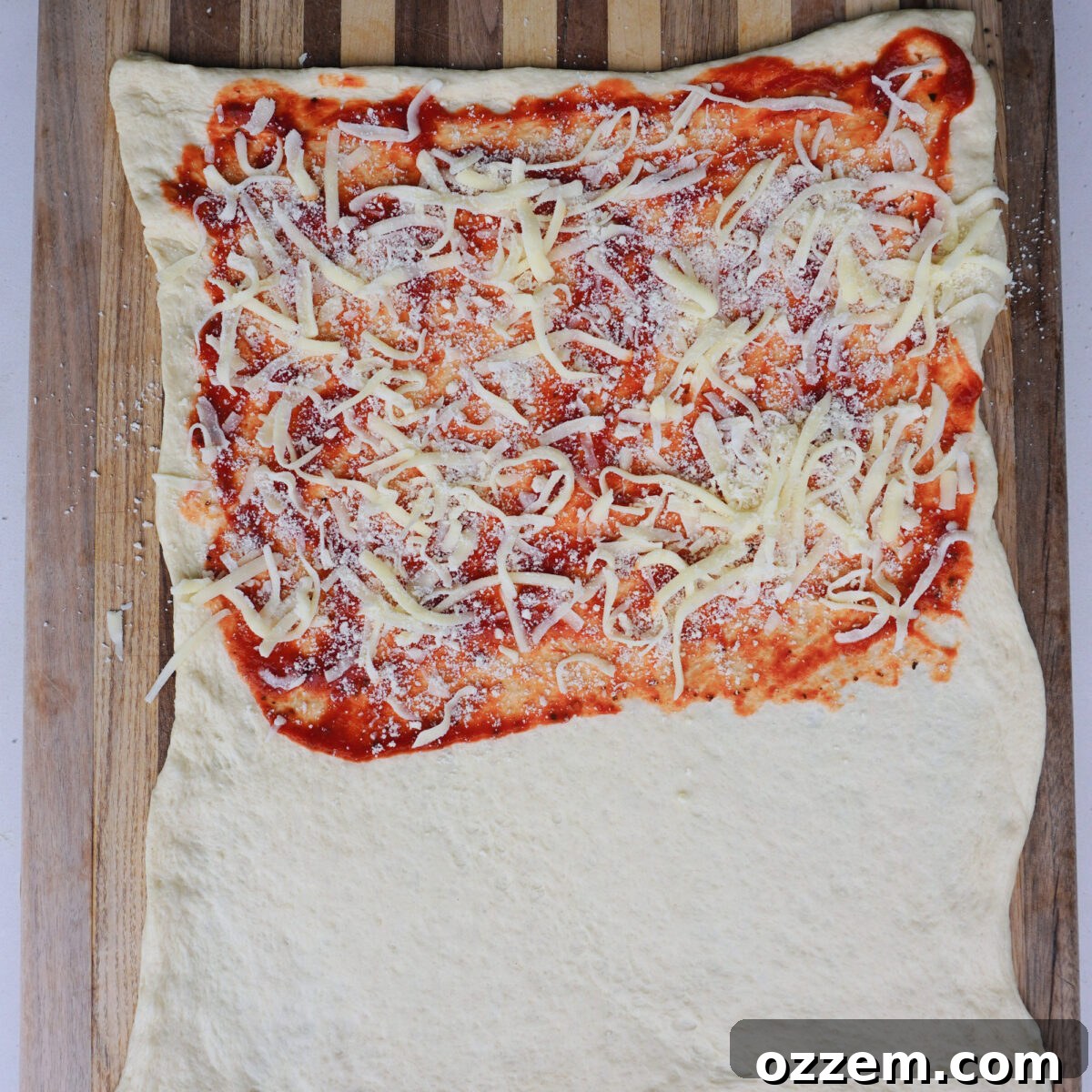 Homemade Cheesy Pizza Twist Sticks 4 Pizza toppings for pizza stick twists.