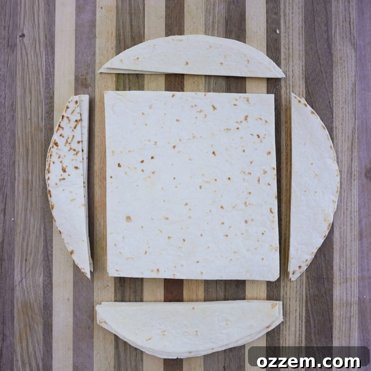 Chicken Shawarma Tortilla Kebabs Recipe 5 Squared tortilla for kebabs