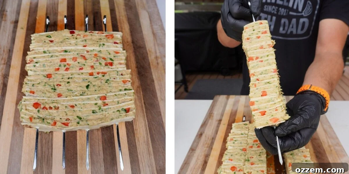 Chicken Shawarma Tortilla Kebabs Recipe 7 Assembled Chicken Shawarma Tortilla Kebab