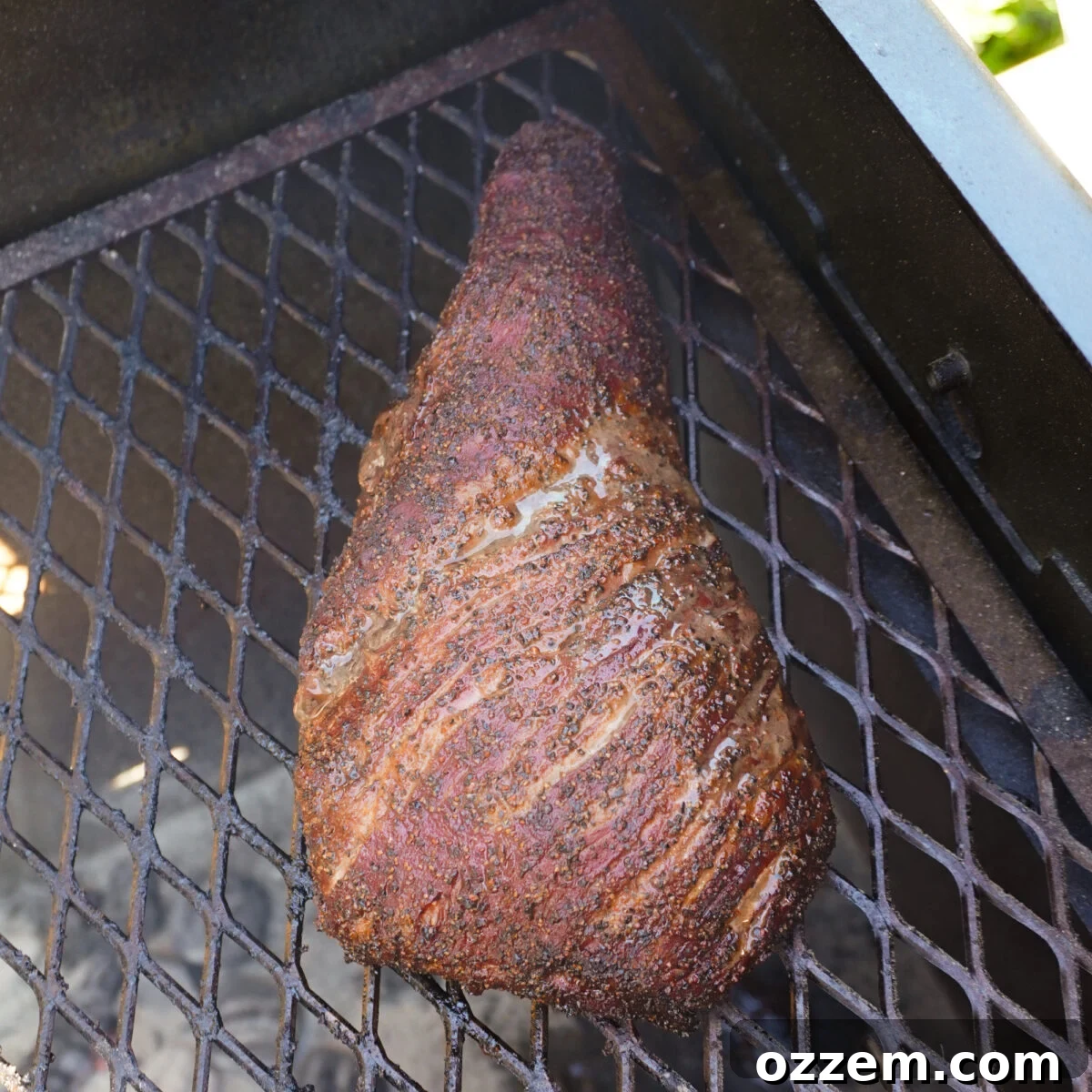 Smoked Tri Tip on the smoker.